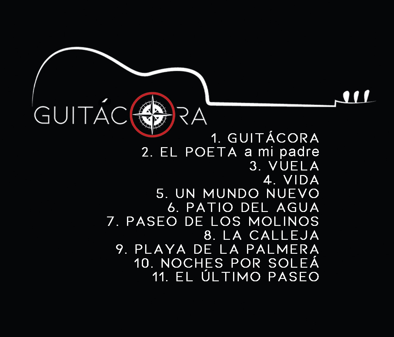 Raul Olivar - Contraportada Álbum Guitácora